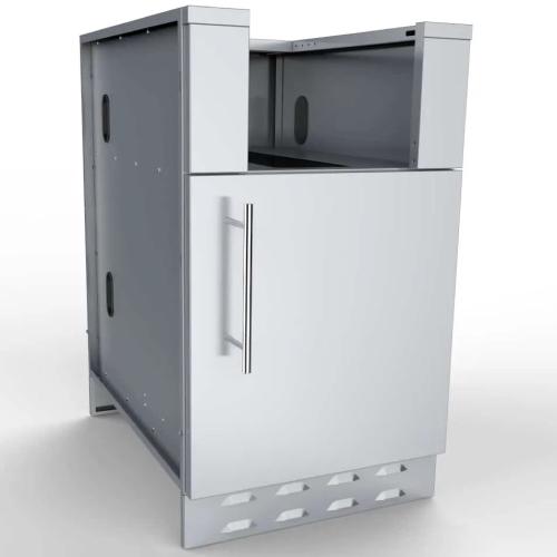Sunstone 20 Inch Universal Right Hinge Base Cabinet for up to 14 Inch Width Appliance