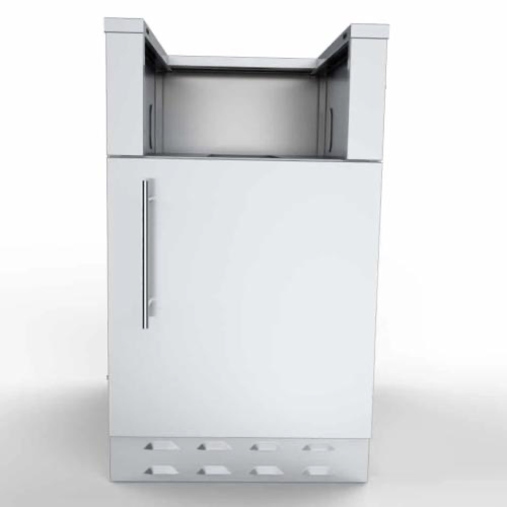 Sunstone Grills 20 Inch Universal Right Hinge Base Cabinet for up to 14 Inch Width Appliance