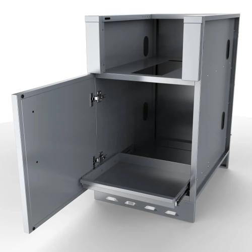 Sunstone 20 Inch Universal Left Hinge Base Cabinet for up to 14 Inch Width Appliance