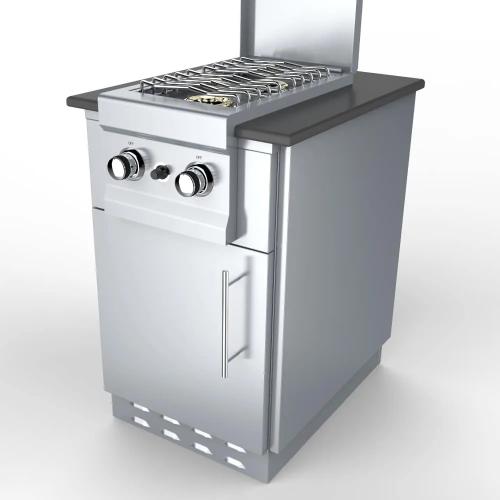 Sunstone 20 Inch Universal Left Hinge Base Cabinet for up to 14 Inch Width Appliance
