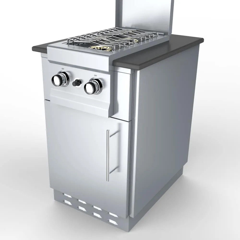 Sunstone 20 Inch Universal Left Hinge Base Cabinet for up to 14 Inch Width Appliance