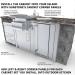 Sunstone 24 Inch Universal Base Cabinet for up to 15 Inch Wide Refrigeration