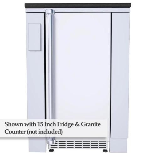 Sunstone 24 Inch Universal Base Cabinet for up to 15 Inch Wide Refrigeration