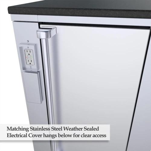 Sunstone 24 Inch Universal Base Cabinet for up to 15 Inch Wide Refrigeration
