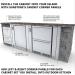 Sunstone Grills 34 Inch Universal Base Cabinet for up to 25 Inch Wide Refrigeration