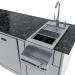 Sunstone Grills Savanna 16 Foot Outdoor BBQ Island Package with 60 Degree Angle with Sunstone Grills Ruby Series 42 Inch 5 Burner Built In Gas Grill with Rear Infrared Burner