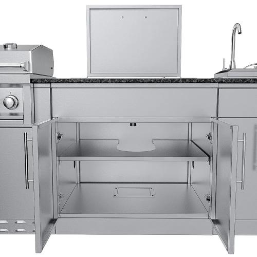 Wood Burning Combo Grill with Infrared Rear Burner
