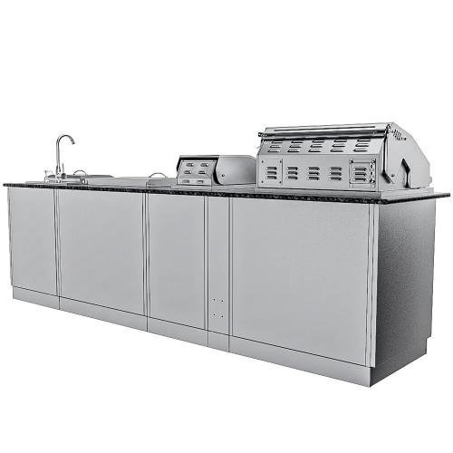 Wood Burning Combo Grill with Infrared Rear Burner