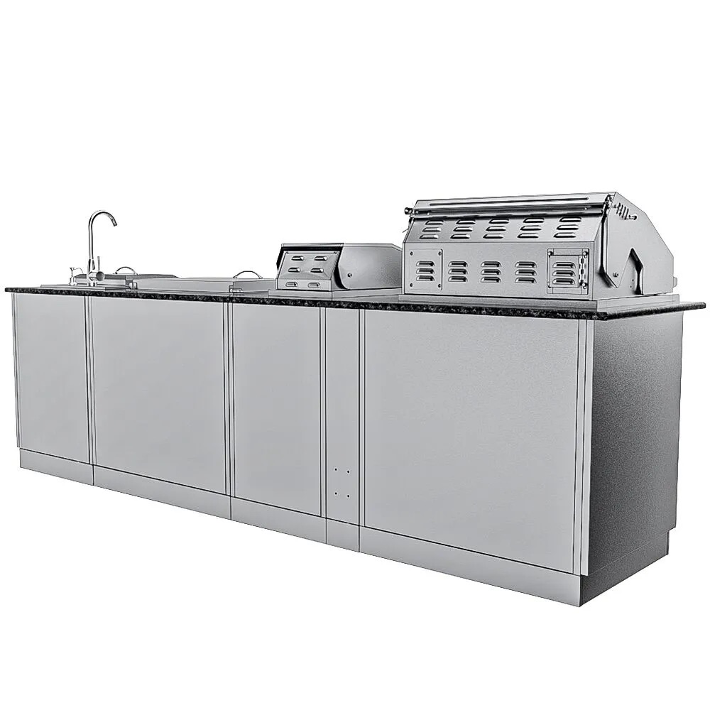 Wood Burning Combo Grill with Infrared Rear Burner