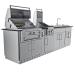 Wood Burning Combo Grill with Infrared Rear Burner