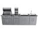 Wood Burning Combo Grill with Infrared Rear Burner