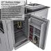 Wood Burning Combo Grill with Infrared Rear Burner