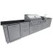 Wood Burning Combo Grill with Infrared Rear Burner
