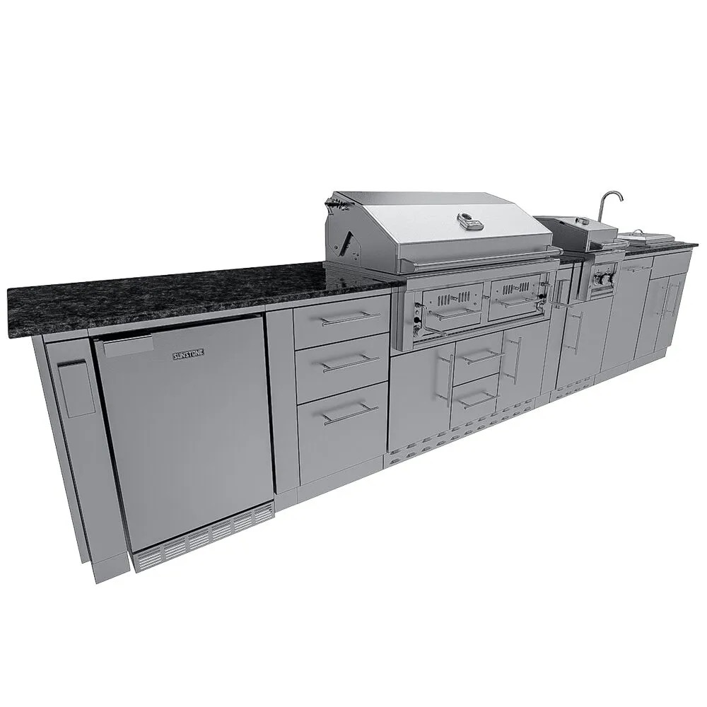 Wood Burning Combo Grill with Infrared Rear Burner