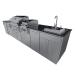 Wood Burning Combo Grill with Infrared Rear Burner