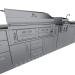 Wood Burning Combo Grill with Infrared Rear Burner