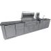 Wood Burning Combo Grill with Infrared Rear Burner