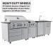 Wood Burning Combo Grill with Infrared Rear Burner