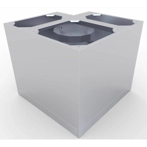 Sunstone Grills 24 Inch 304 Stainless Steel BBQ Island Storage Corner Base Cabinet with Swivel Shelves