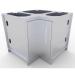 Sunstone Grills 24 Inch 304 Stainless Steel BBQ Island Storage Corner Base Cabinet with Swivel Shelves
