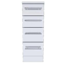 Sunstone Grills 12 Inch 304 Stainless Steel BBQ Island Storage Four Drawer Base Cabinet SBC12SMD250