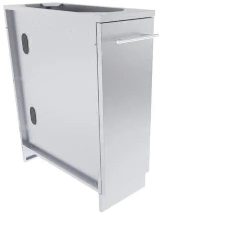 Sunstone Grills 12 Inch 304 Stainless Steel BBQ Island Storage Spice Rack Drawer Base Cabinet