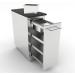Sunstone Grills 12 Inch 304 Stainless Steel BBQ Island Storage Spice Rack Drawer Base Cabinet