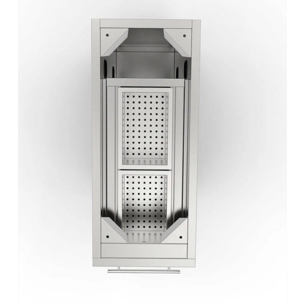 Sunstone Grills 12 Inch 304 Stainless Steel BBQ Island Storage Spice Rack Drawer Base Cabinet