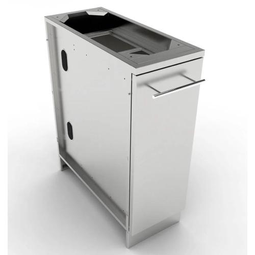 Sunstone Grills 12 Inch 304 Stainless Steel BBQ Island Storage Spice Rack Drawer Base Cabinet