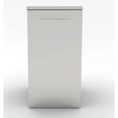 Sunstone Grills 18 Inch 304 Stainless Steel BBQ Island Storage Trash Drawer Base Cabinet