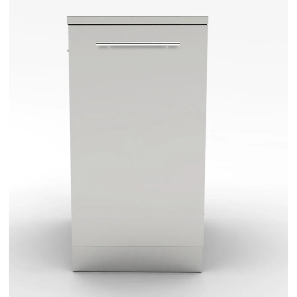 Sunstone Grills 18 Inch 304 Stainless Steel BBQ Island Storage Trash Drawer Base Cabinet