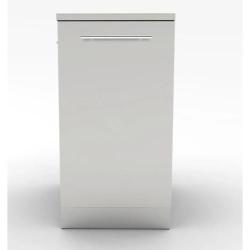 Sunstone Grills 18 Inch 304 Stainless Steel BBQ Island Storage Trash Drawer Base Cabinet SBC18STRD250