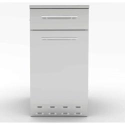 Sunstone Grills 18 Inch 304 Stainless Steel BBQ Island Storage Propane Tank Drawer Base Cabinet SBC18SLPCD250