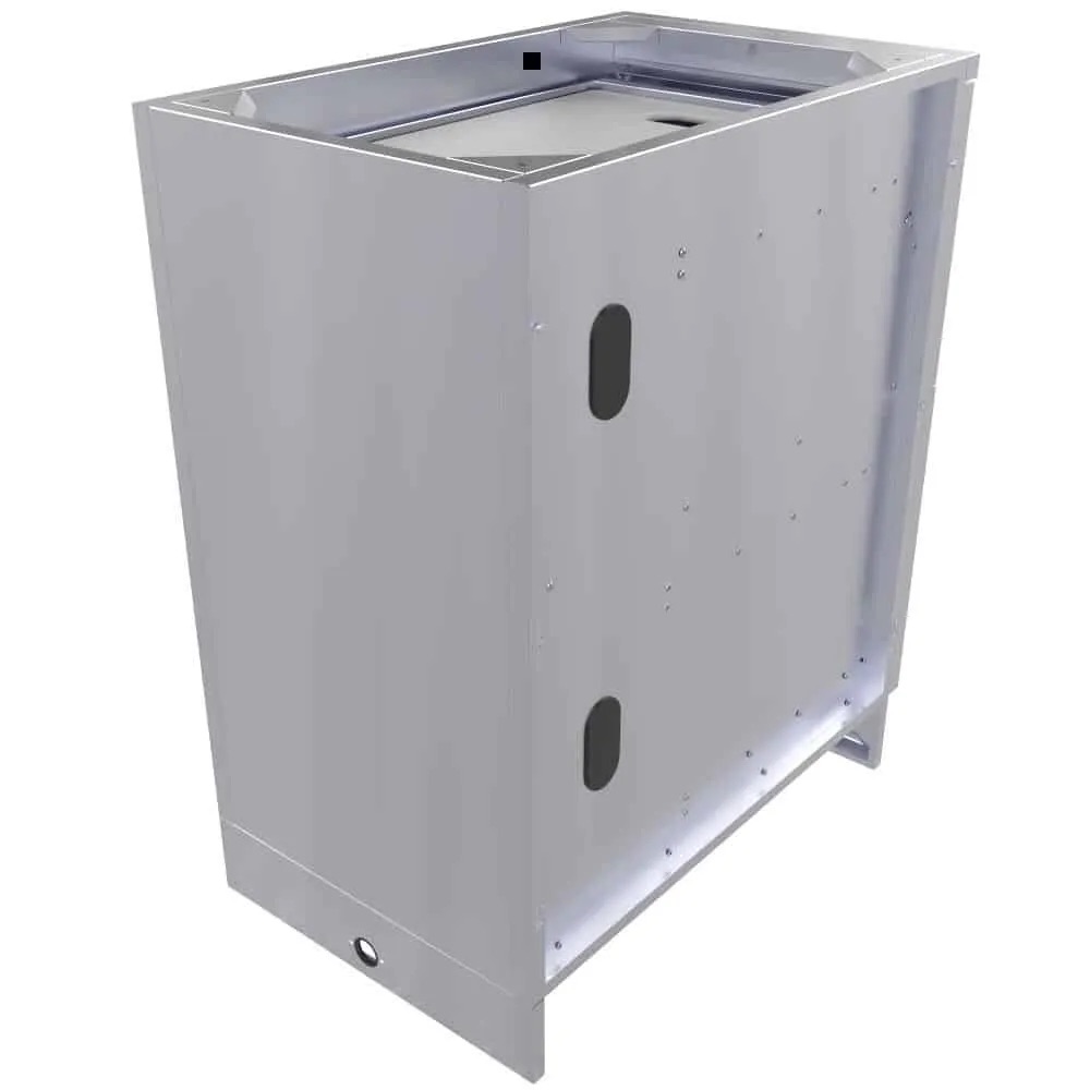 Sunstone 18 Inch 304 Stainless Steel BBQ Island Storage Paper Towel Holder  and  Ice Chest Drawer Combo Base Cabinet