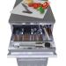 Sunstone 18 Inch 304 Stainless Steel BBQ Island Storage Paper Towel Holder  and  Ice Chest Drawer Combo Base Cabinet