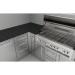 Sunstone Grills 18 Inch 304 Stainless Steel BBQ Island Storage Triple Drawer Base Cabinet