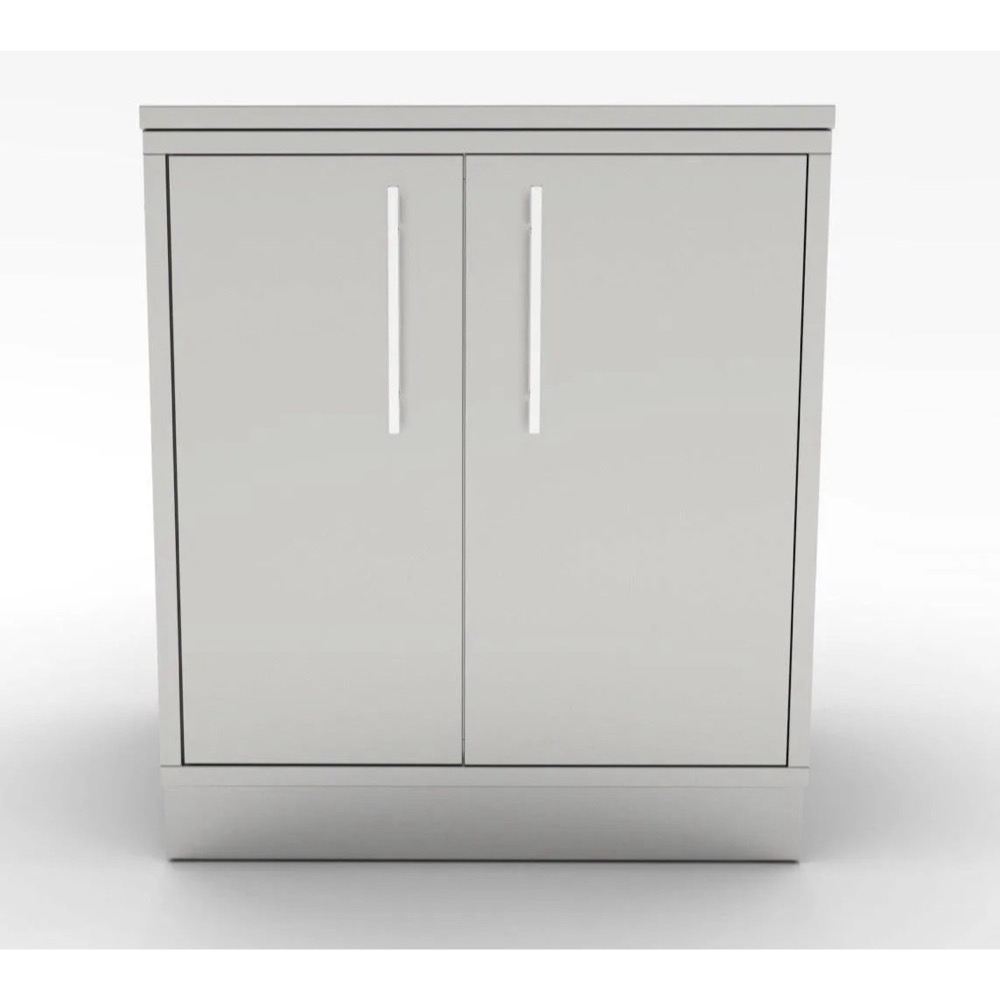 Sunstone Grills 30 Inch 304 Stainless Steel BBQ Island Weather Sealed Dry Storage Pantry Base Cabinet