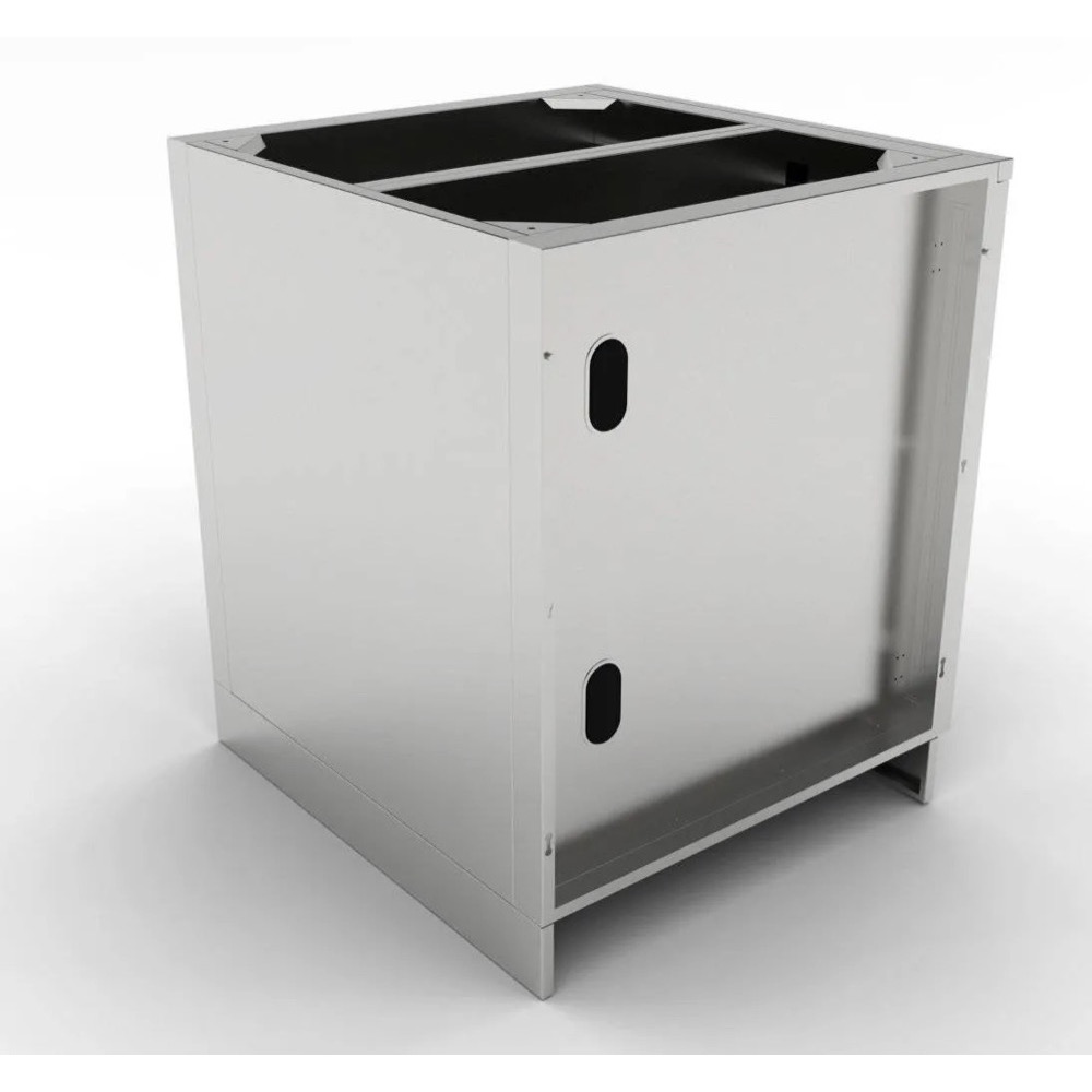 Sunstone Grills 30 Inch 304 Stainless Steel BBQ Island Weather Sealed Dry Storage Pantry Base Cabinet