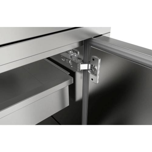 Sunstone Grills 30 Inch 304 Stainless Steel BBQ Island Weather Sealed Dry Storage Pantry Base Cabinet