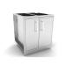Sunstone Grills 30 Inch 304 Stainless Steel BBQ Island Weather Sealed Dry Storage Pantry Base Cabinet
