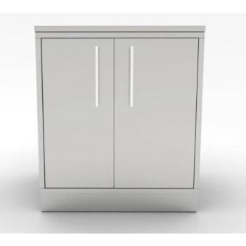 Sunstone Grills 30 Inch 304 Stainless Steel BBQ Island Weather Sealed Dry Storage Pantry Base Cabinet SBC30DSPC350