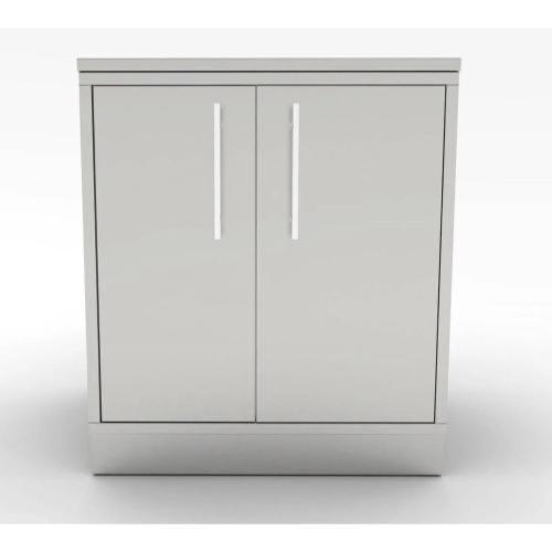 Sunstone Grills 30 Inch 304 Stainless Steel BBQ Island Weather Sealed Dry Storage Pantry Base Cabinet