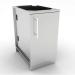 Sunstone Grills 18 Inch 304 Stainless Steel Full Height Right Hinged Single Door Base Cabinet