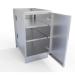 Sunstone Grills 18 Inch 304 Stainless Steel Full Height Right Hinged Single Door Base Cabinet