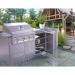 Sunstone Grills 18 Inch 304 Stainless Steel Full Height Right Hinged Single Door Base Cabinet