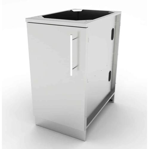 Sunstone Grills 18 Inch 304 Stainless Steel Full Height Left Hinged Single Door Base Cabinet