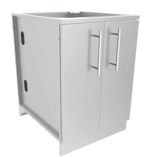 Sunstone Grills 24 Inch 304 Stainless Steel Full Height Double Door Base Cabinet