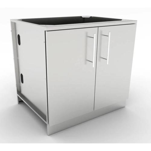 Sunstone 36 Inch 304 Stainless Steel Full Height Double Door Base Cabinet