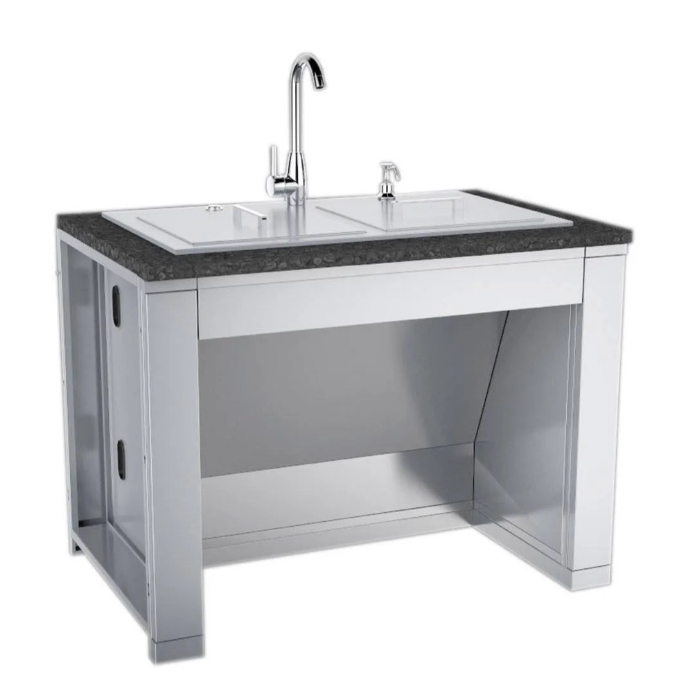 Sunstone 44 Inch ADA Compliant 304 Stainless Steel Sink Base Cabinet