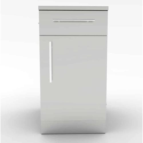 Sunstone Grills 18 Inch 304 Stainless Steel Right Hinged Single Door  and  Drawer Combo Base Cabinet
